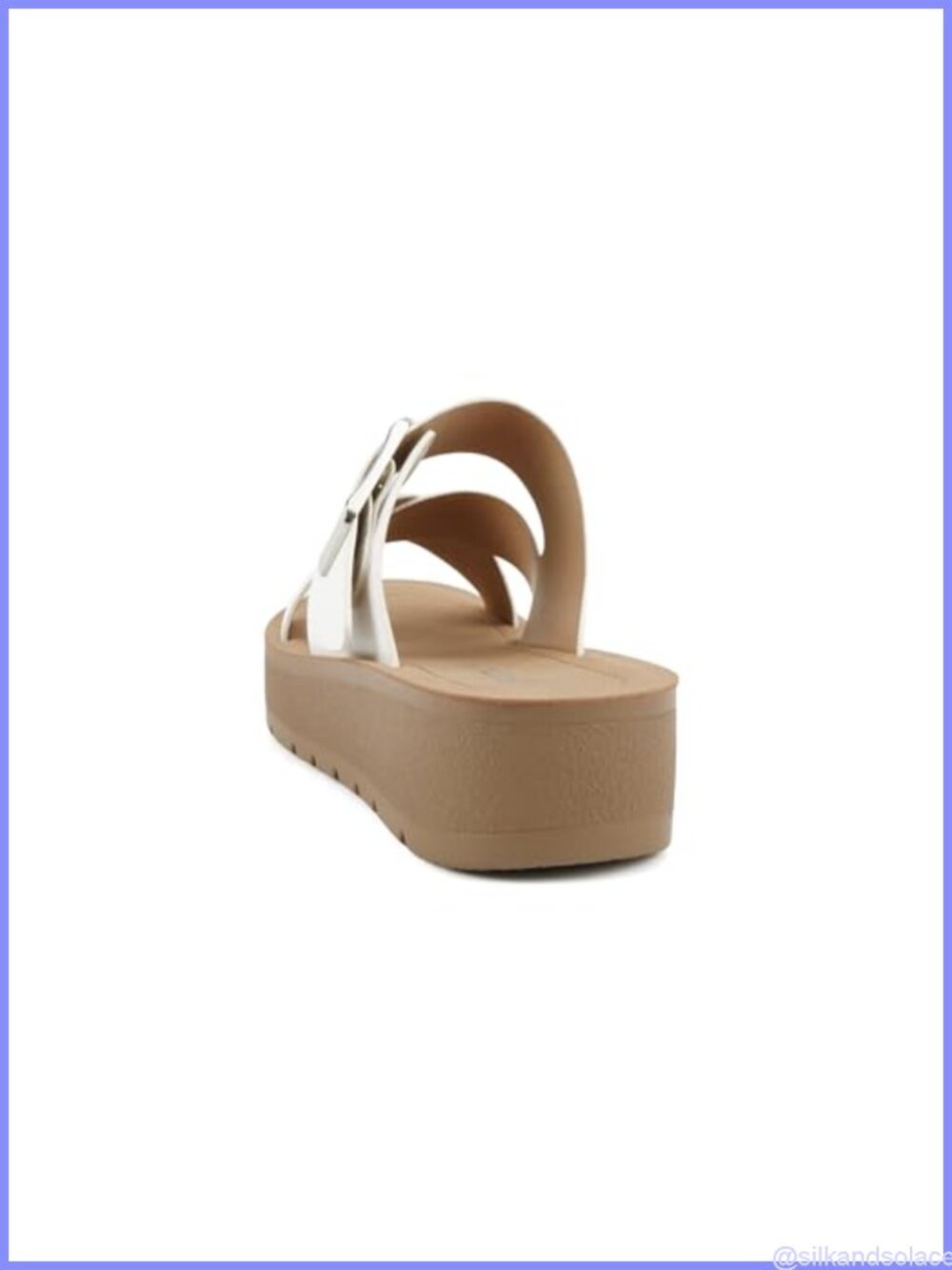 Open Toe Multi-Strap Flatform Sandals with 1.50" Platform - Picture 2 of 4